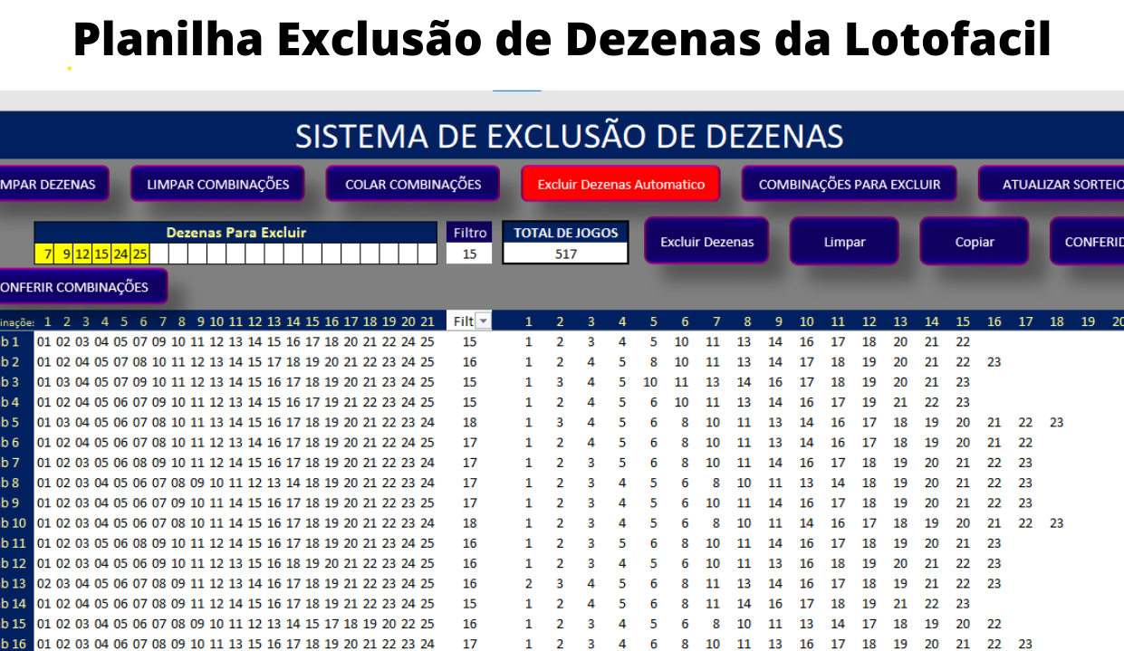 PLANILHA GRÁTIS] Planilha de Conferência da Lotofácil